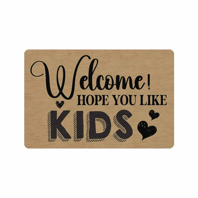 Welcome Doormat Indoor Outdoor Patio Eucalyptus Leaves Door Mats Non-Slip Durable Entrance Mat for Home Entrance, Outside Entry, Yard, Floor, Patio 24X16 Inches 30X18 Inches
