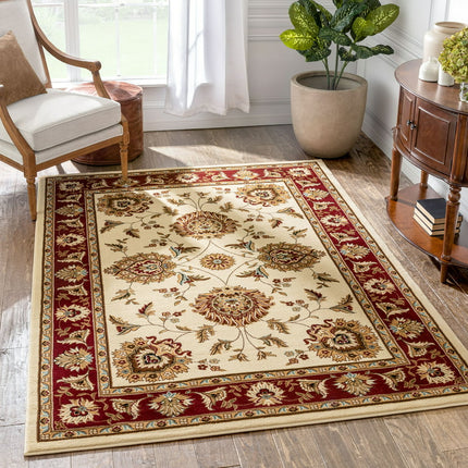 Well Woven Timeless Abbasi Oriental Persian Ivory 7'10" x 10'6" Area Rug