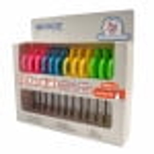 Westcott Kids Scissors, 5" Pointed, Assorted, 12/Pack