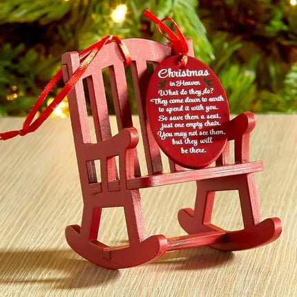 YDxl Rocking Chair Fine Workmanship Delicate Exquisite Christmas Decor Mini Rocking Chair for Home
