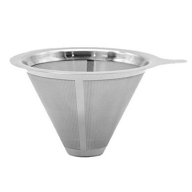 ZEDWELL Stainless Steel Pour Over Coffee Filter Reusable Coffee Cone Dripper Coffee Maker Accessories