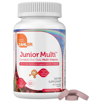 Zahler Junior Multi, Optimal Multivitamin and Mineral Supplement for Kids, 90 Chewable Tablets