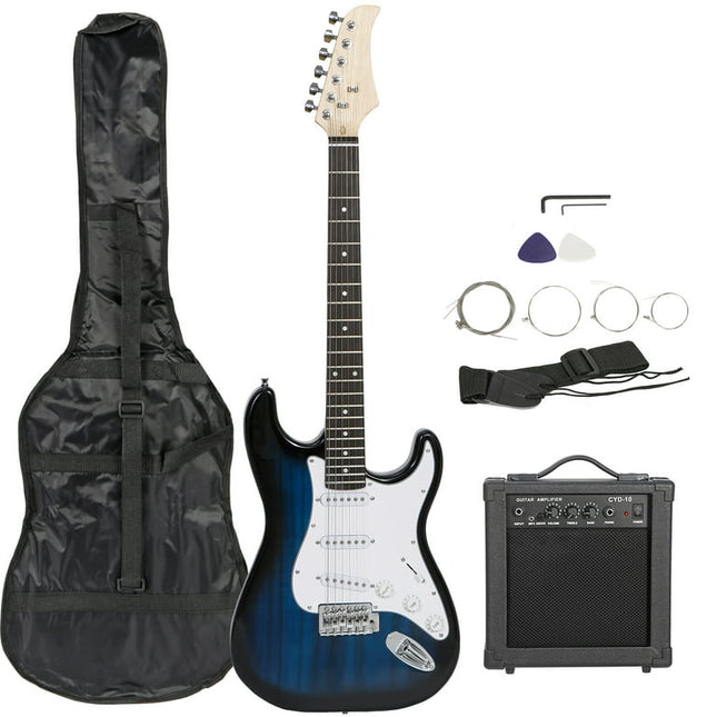 ZenSports 39-inch Full Size Electric Guitar for Beginner W/Amp & Accessories Pack, Right-Handed Blue