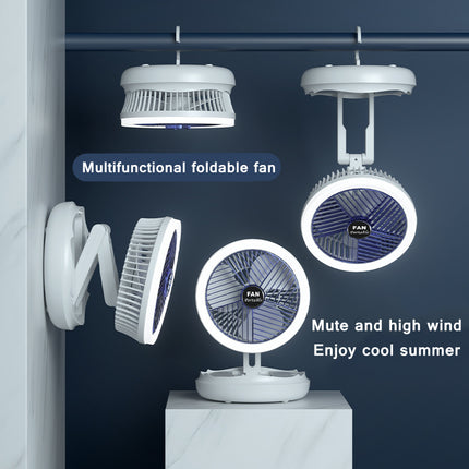 Bezo Moldable Hangable Travel Silent No Plug Fan