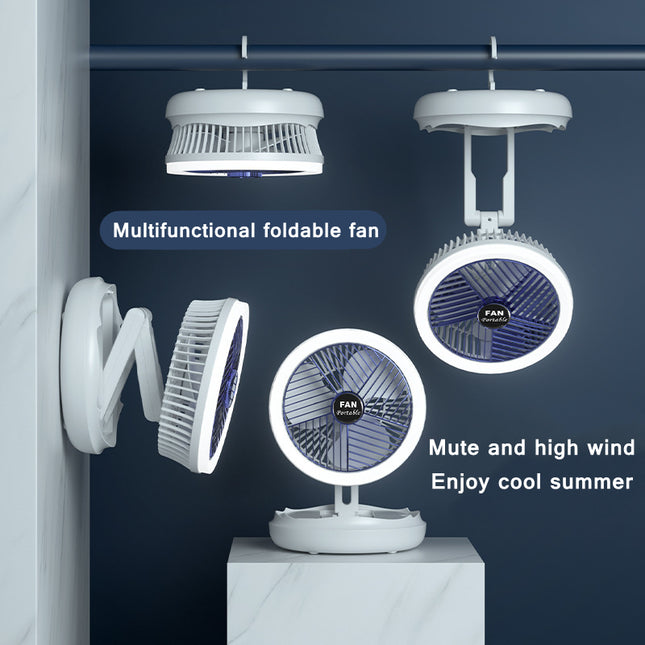 Bezo Moldable Hangable Travel Silent No Plug Fan