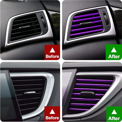 Don't Snap! Slip & Clip on Air Conditioner / Heater Pieces Car Decorations