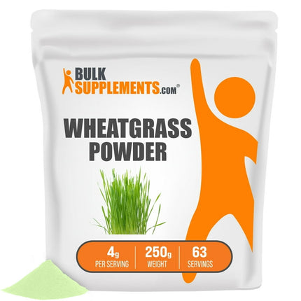 BulkSupplements.com Wheatgrass Powder, 4g - Superfoods Powder (250 Grams)