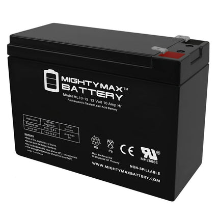 12V 10AH SLA Battery Replaces Dynacraft Surge Camo Mega 12V ATV