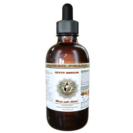 Kitty Senior, VETERINARY Natural Alcohol-FREE Liquid Extract, Pet Herbal Supplement 2 oz