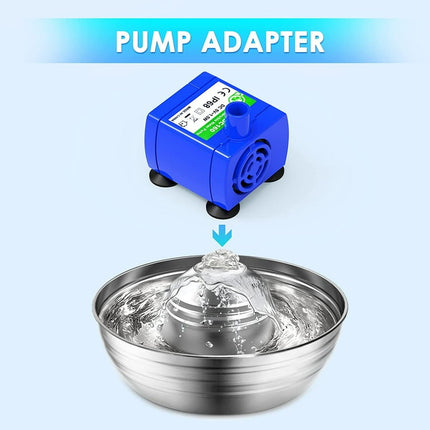 oneisall Replacement Pump for Cat Water Fountain, Ultra Quiet Long Lifespan Water Pump for Pet Water Fountain, Dog Water Bowl Dispenser ​for Cat & Dog