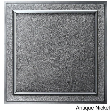 uDecor  Terrace 24-inch Ceiling Tiles (Pack of 10) Antique Nickel